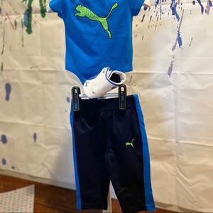 Puma shoes with sweatsuit